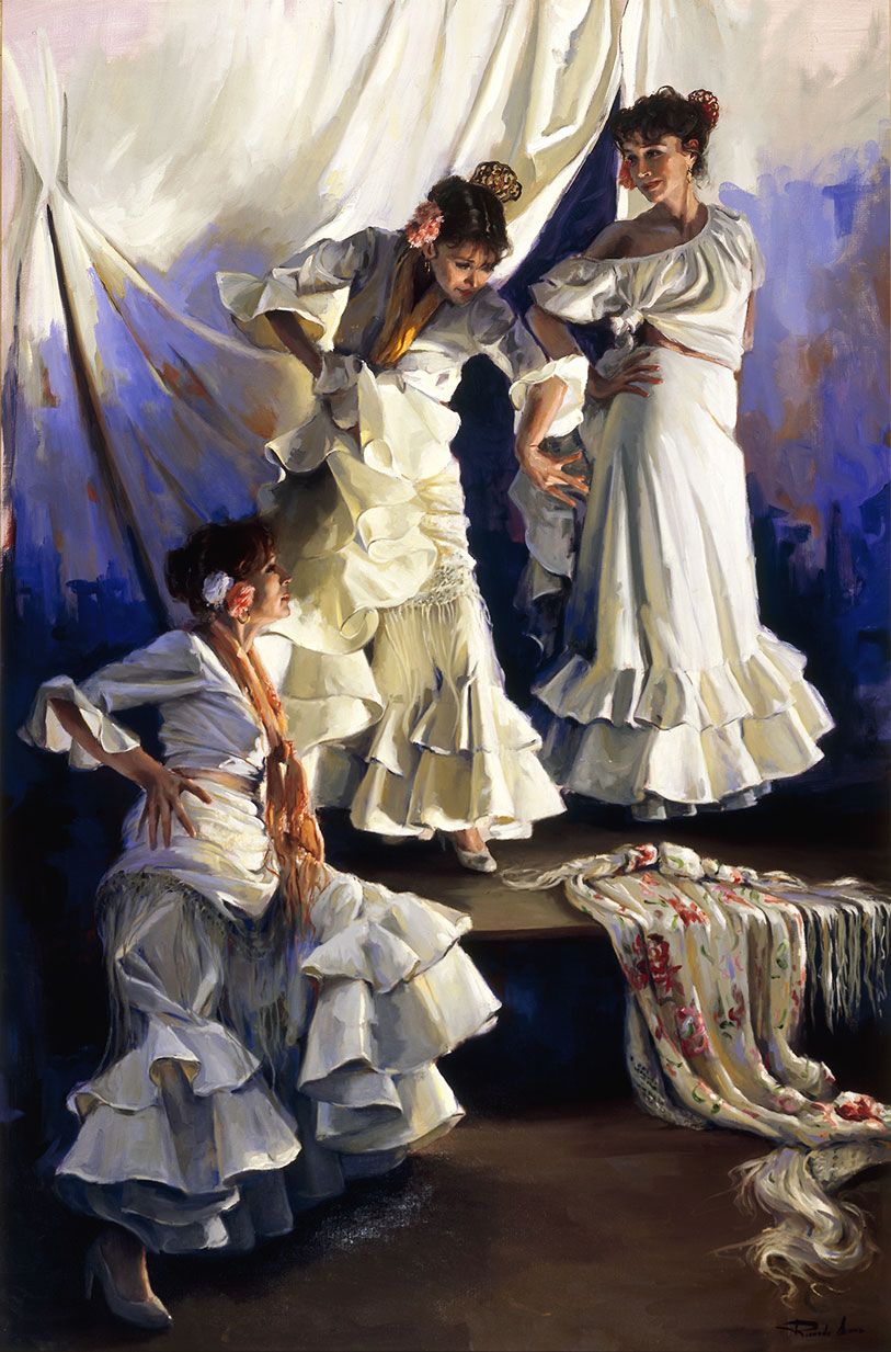 Flamencas ensayando